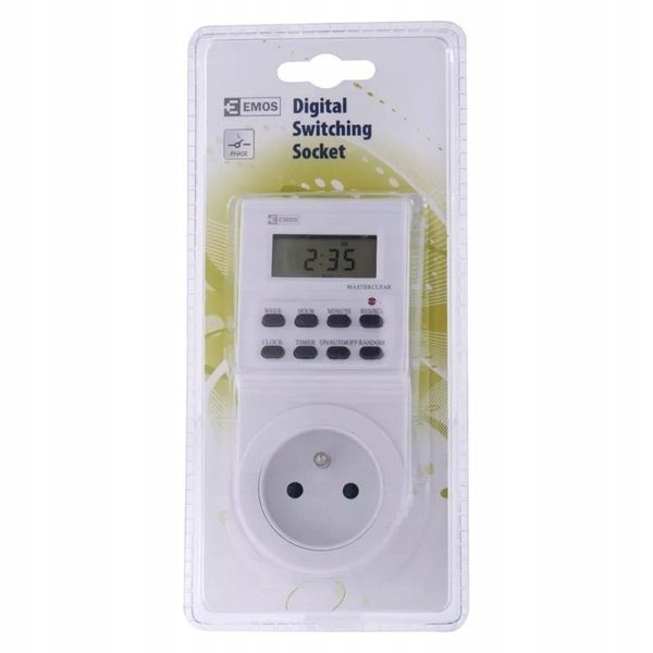 Cyfrowy programator czasowy do gniazdka Emos zdjęcie 5
