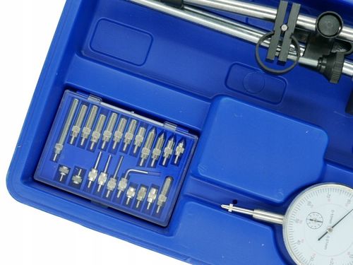 CZUJNIK ZEGAROWY + STATYW DO SPRAWDZANIA BICIA TARCZ Z KOŃCÓWKAMI W WALIZCE na Arena.pl