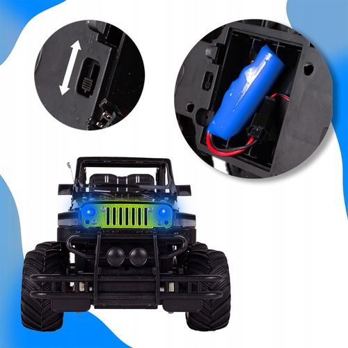 SAMOCHÓD AUTO TERENOWE JEEP RC 1:20 METALOWE ZDALNIE STEROWANE DLA CHŁOPCA na Arena.pl