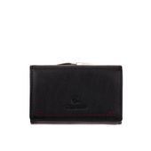 Czarny damski portfel Canaletto z perforacją laserową – elegancja i funkcjonalność PD1223P51