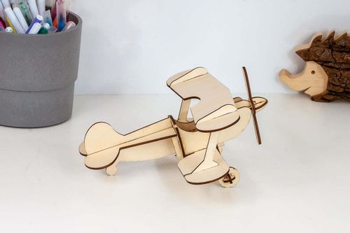 Samolot dwupłatowy, puzzle 3D 18 el. na Arena.pl