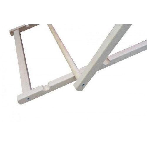 LEŻAK OGRODOWY DREWNIANY REGULOWANY 120KG CZERWONY na Arena.pl