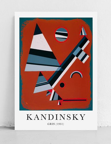 Plakat Kandinsky abstrakcja gris 50x70 cm na Arena.pl