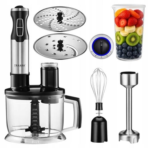 BLENDER RĘCZNY WIELOFUNKCYJNY ZESTAW 4w1 MALAKSER 5 POZIOMÓW MOCNY na Arena.pl