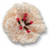 Crocs Przypinka Ozdoba Pin Charms Jibbitz Do Butów White Crochet Floral