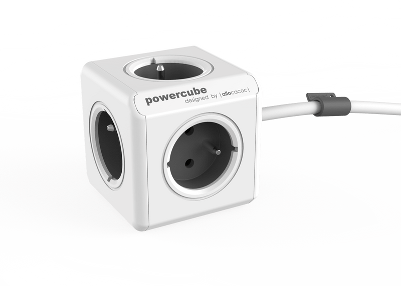 Listwa zasilająca allocacoc PowerCube Extended 1,5 m - szary zdjęcie 1