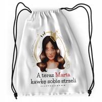 Plecak Dla Marty Sportowy Szkolny Worek Torba Z Nadrukiem Ze Zdjęciem