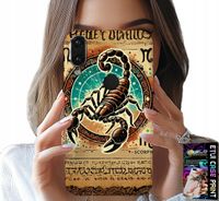 ETUI DO HUAWEI Y7 2019 - SKORPION ZNAK ZODIAKU ASTRONOMIA + FOLIA