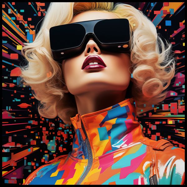 Plakat 80x80cm Retro Futuryzm zdjęcie 2