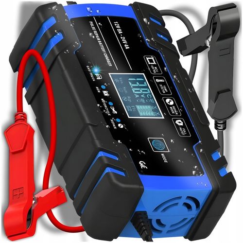 Prostownik AUTOMATYCZNY SAMOCHODOWY FUNKCJA NAPRAWY DO AKUMULATORÓW 12V 24V na Arena.pl