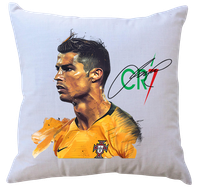 Poduszka z wkładem - Cristiano Ronaldo z autografem - dla fana