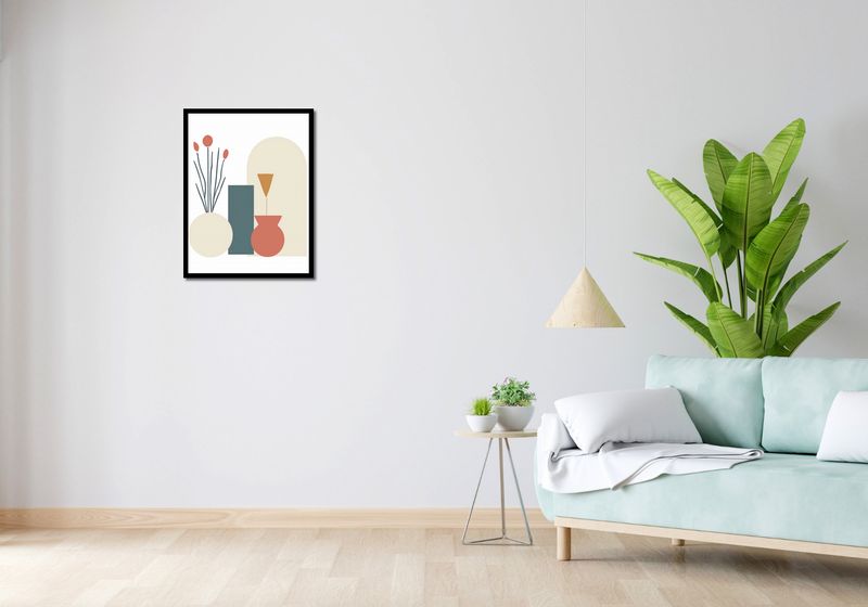 Plakat 50x65cm Kremowe Wazony zdjęcie 4