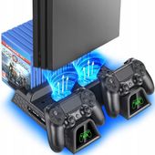 OIVO Uchwyt wentylatora chłodzącego do PS4, Stacja ładująca na pady gry