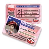 Prawo jazdy małego kierowcy - prawko dla dziecka MODERN