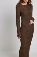 Sukienka maxi z mieszanki wełny NA-KD M