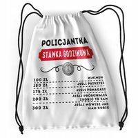 Plecak Sportowy Szkolny Policjantki Worek Torba Z Nadrukiem Ze Zdjęciem