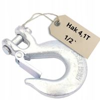 Hak do liny wyciągarki karabińczyk z szeklą zabezpieczeniem WCIĄGARKI 4,1T