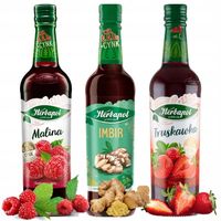 Herbapol Syrop Malinowy Imbirowy Truskawkowy