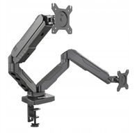 Biurkowy Uchwyt Obrotowy Na Dwa Monitory Huzaro