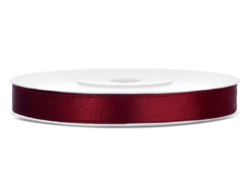 Wstażka Sat.bordo 6Mm/25M 48 zdjęcie 2