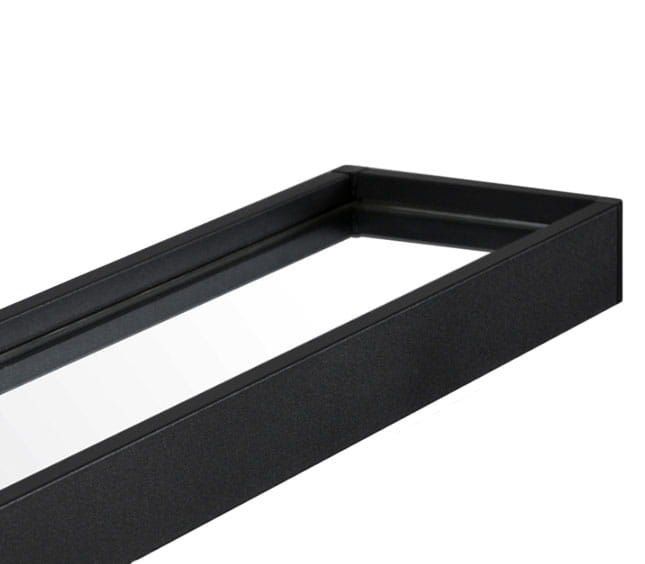 Lustro z półką 70cm czarne zdjęcie 2