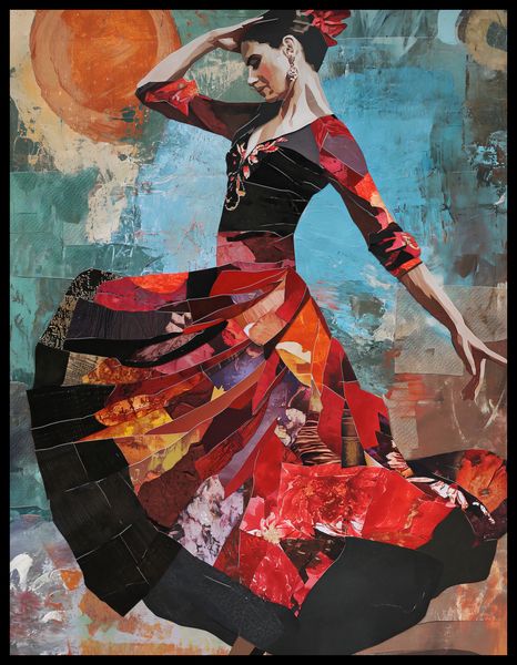 Plakat 50x65cm Taniec Flamenco zdjęcie 2