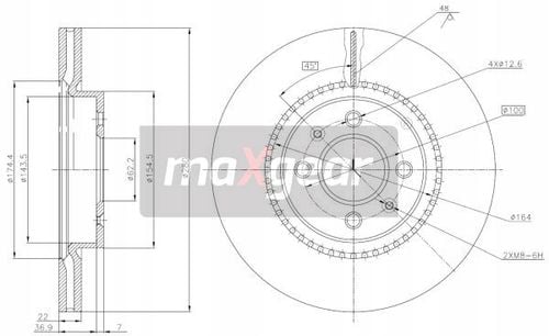 TARCZA HAM. KIA P. RIO 11- MAXGEAR na Arena.pl