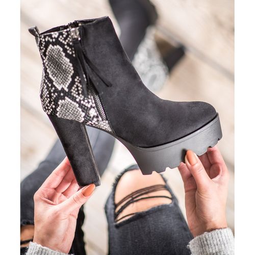 Botki Na Platformie Snake Print r.35 na Arena.pl