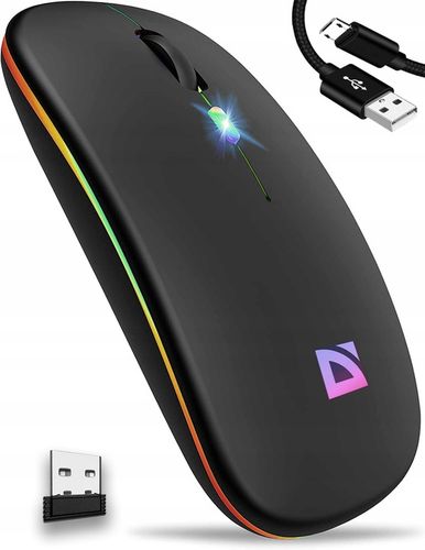 Cicha Mysz Myszka Bluetooth Bezprzewodowa Płaska Akumulatorowa Cichy Klik na Arena.pl