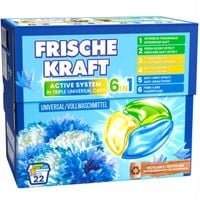 Frische Kraft 6w1 Niemieckie Kapsułki do Prania Uniwersalne 22szt