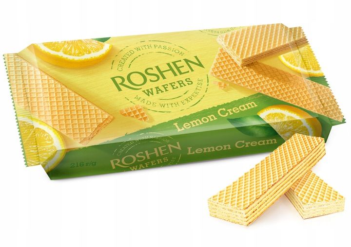 Pakiet Wafle Lemon Cytrynowe 16x216 g Roshen zdjęcie 5
