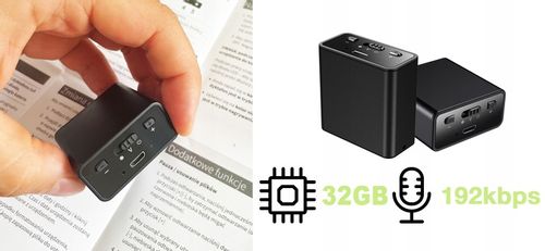 DYKTAFON PODSŁUCH SZPIEGOWSKI USB DETEKCJA 32GB na Arena.pl