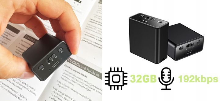 DYKTAFON PODSŁUCH SZPIEGOWSKI USB DETEKCJA 32GB zdjęcie 7