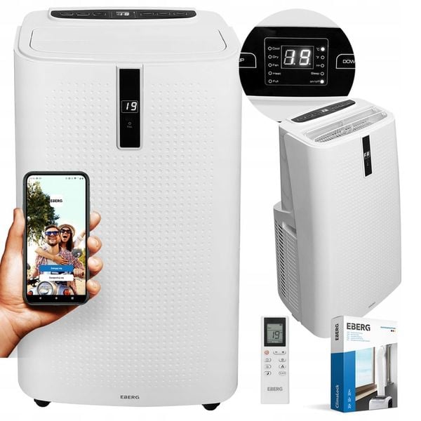 Klimatyzator przenośny ENVA 3,5 kW 4w1 WiFi osuszacz 56l/24h pompa ciepła zdjęcie 2