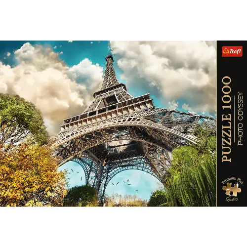 Puzzle 1000 elementów. Premium Plus Quality Wieża Eiffel w Paryżu, Francja na Arena.pl