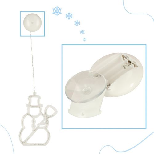 LAMPKI LED WISZĄCA DEKORACJA ŚWIĄTECZNA BAŁWANEK 49CM 10 LED WYSOKA J na Arena.pl