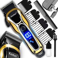 Profesjonalna Maszynka do Strzyżenia Włosów BRODY Trymer KEMEI barber LED