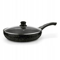 PATELNIA Głęboka z POKRYWKĄ non-stick INDUKCJA GAZ Tadar Marmara 28cm