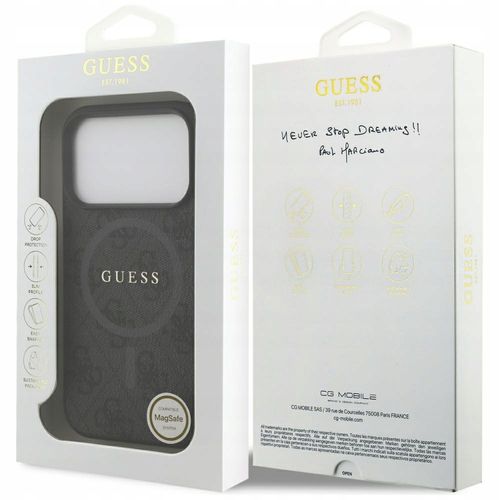 Etui GUESS 4G Ring Classic Logo MagSafe do iPhone 17 Pro Czarny na Arena.pl
