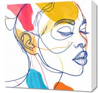 Obraz 50x50cm Wyrazy w Konturach