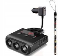 M.Tacho Rozgałęźnik/Rozdzielacz USB 12/24V|4 x USB|3 x zaplnicz|1 x QUICK