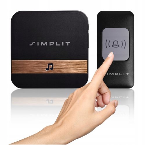 DZWONEK BEZPRZEWODOWY BEZBATERYJNY DO DRZWI FURTKI WODOODPORNY IP44 na Arena.pl