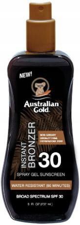 Australian Gold bronzer gel spf30 spray 237ml do opalania naturalny na Arena.pl