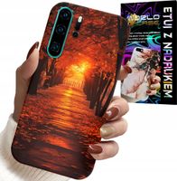 ETUI DO HUAWEI P30 PRO - PARK, JESIEŃ, SPADAJĄCE LIŚCIE, PLECKI