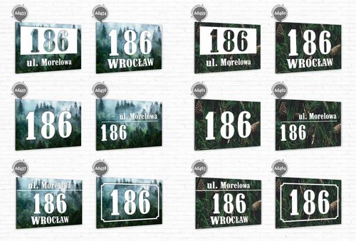 DUŻA Tabliczka ADRESOWA ALUMINIOWA 30x20 numer dom na Arena.pl