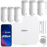 Zestaw Alarmowy Dahua 4G SMS WiFi AirShield 6x Czujka PIR Bezprzewodowy