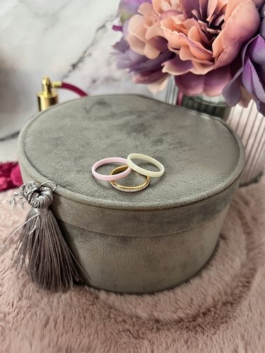 1520 Komplet 3 pierścionków ceramicznych CYRKONIE r 6/16mm sta na Arena.pl