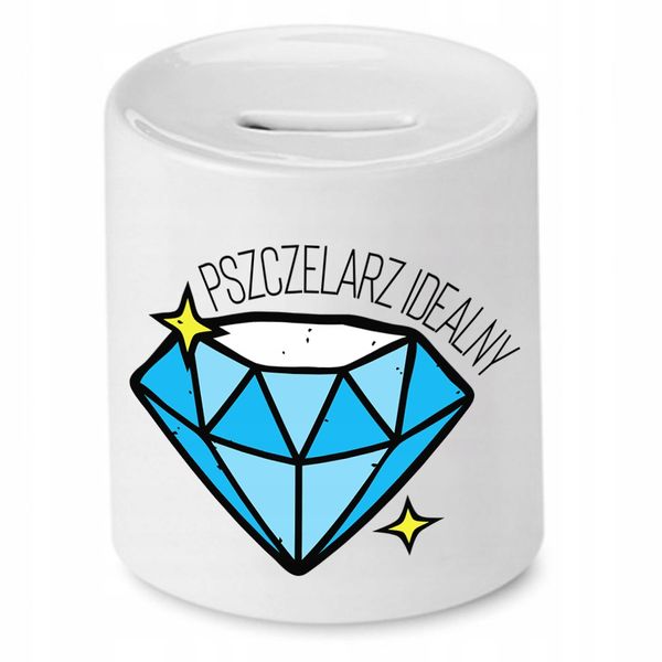 Skarbonka Dla Pszczelarza Pszczelarz Idealny Z Nadrukiem Ze Zdjęciem zdjęcie 1