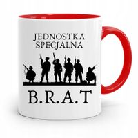 Kubek Czerwony Dla Brata Jednostka Specjalna Z Nadrukiem Ze Zdjęciem