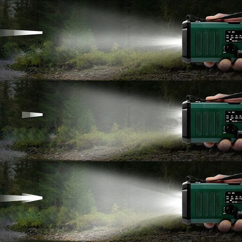 PRZENOŚNE RADIO SOLARNE KORBKA ALARM DYNAMO AWARYJNE LATARKA 10000mAh na Arena.pl